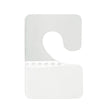 100 pieces of self-adhesive hang tabs/hooks in J-Hook folding style, colored in white