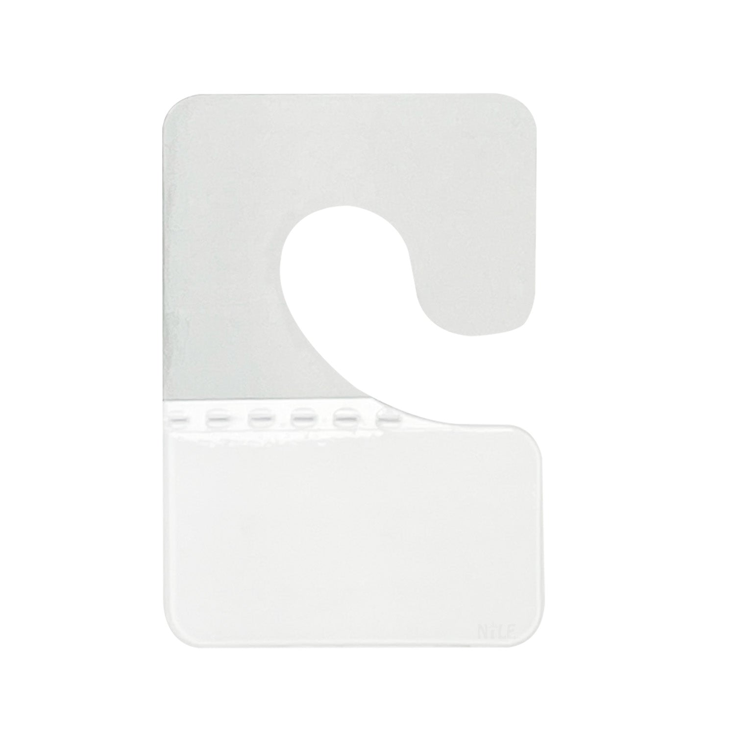 100 pieces of self-adhesive hang tabs/hooks in J-Hook folding style, colored in white