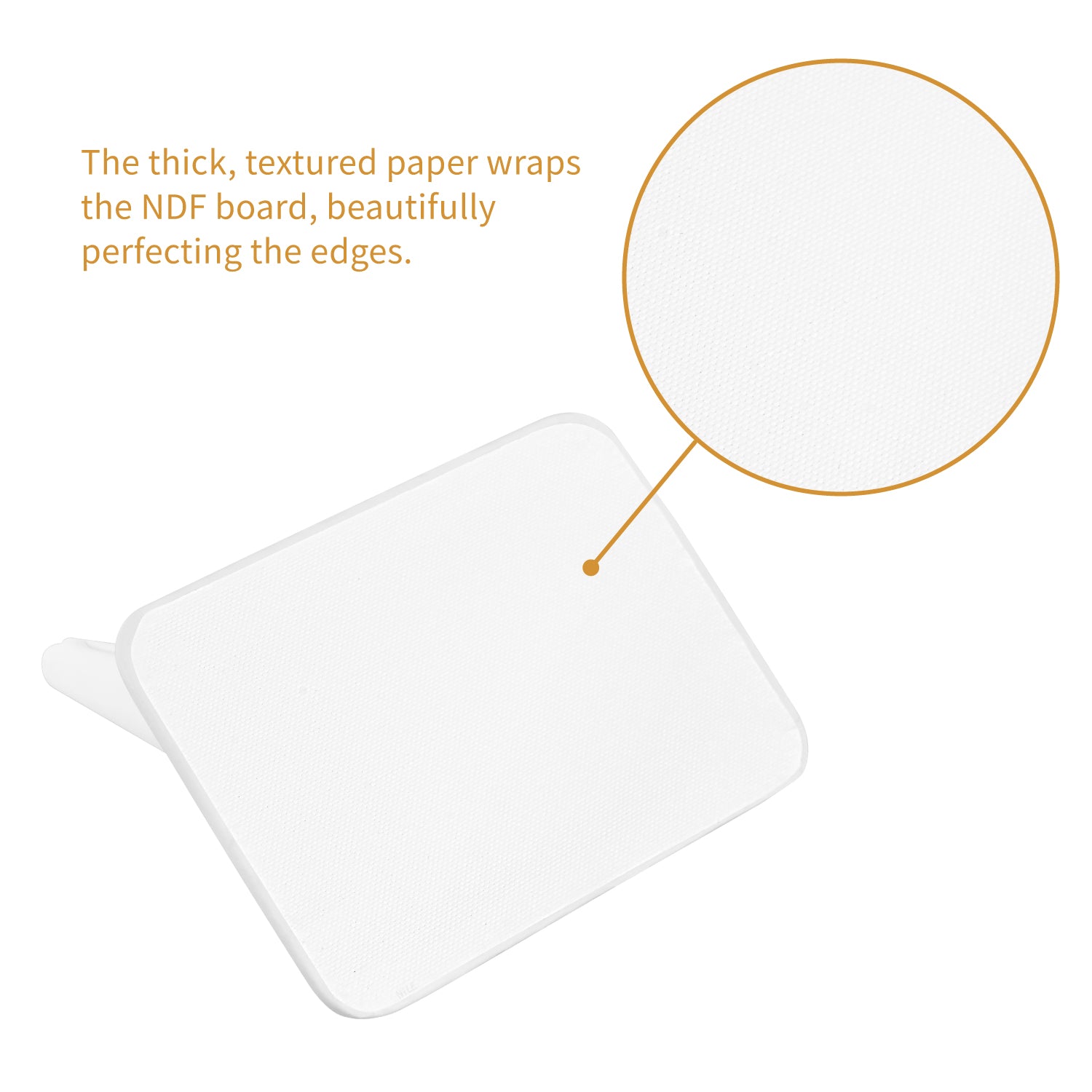 White Faux Leather 5 Finger Ring Display -Nile Corp