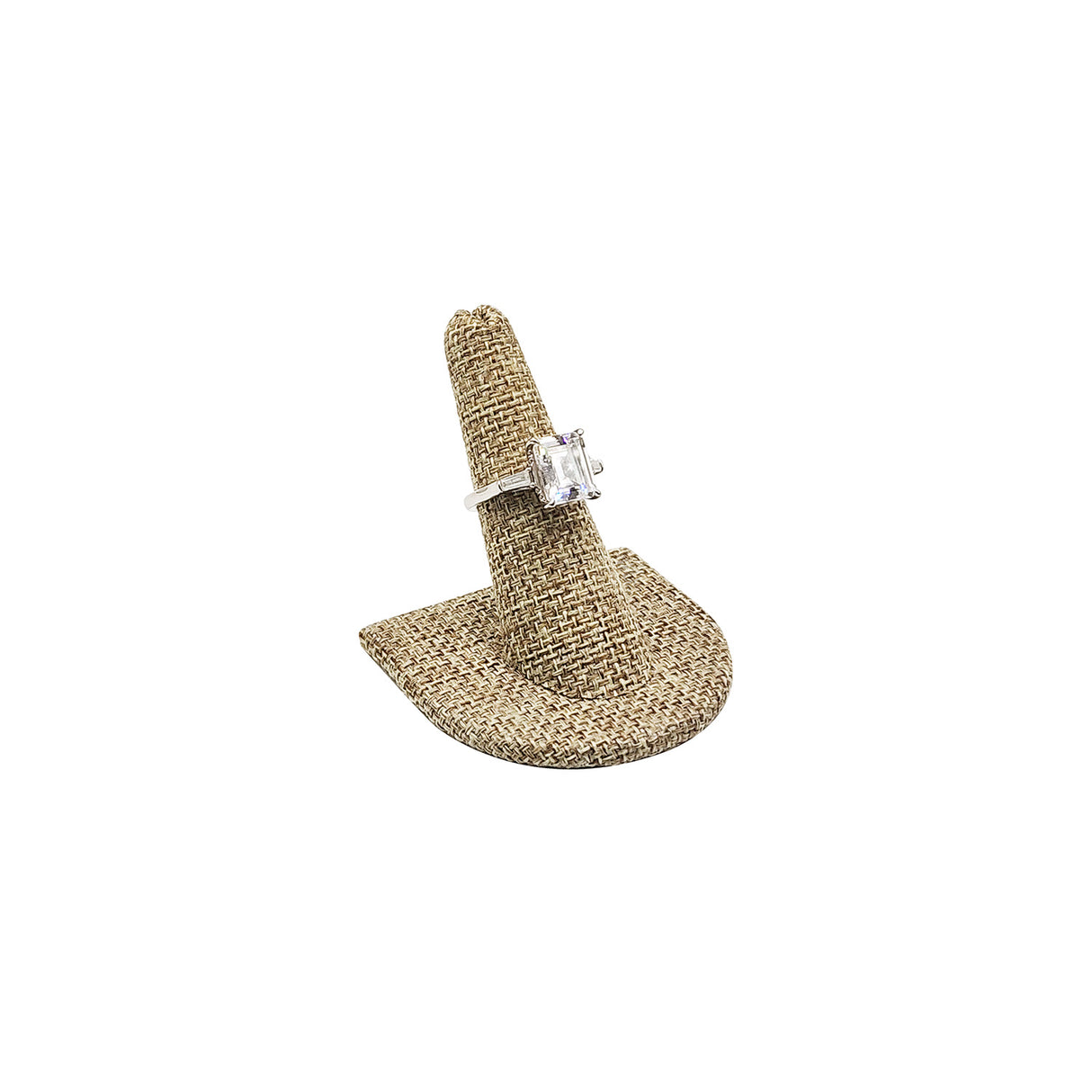 #RD-2441N Burlap Linen Ring Display