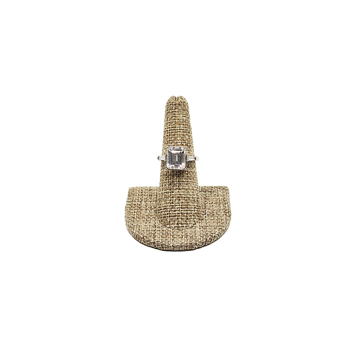 #RD-2441N Burlap Linen Ring Display
