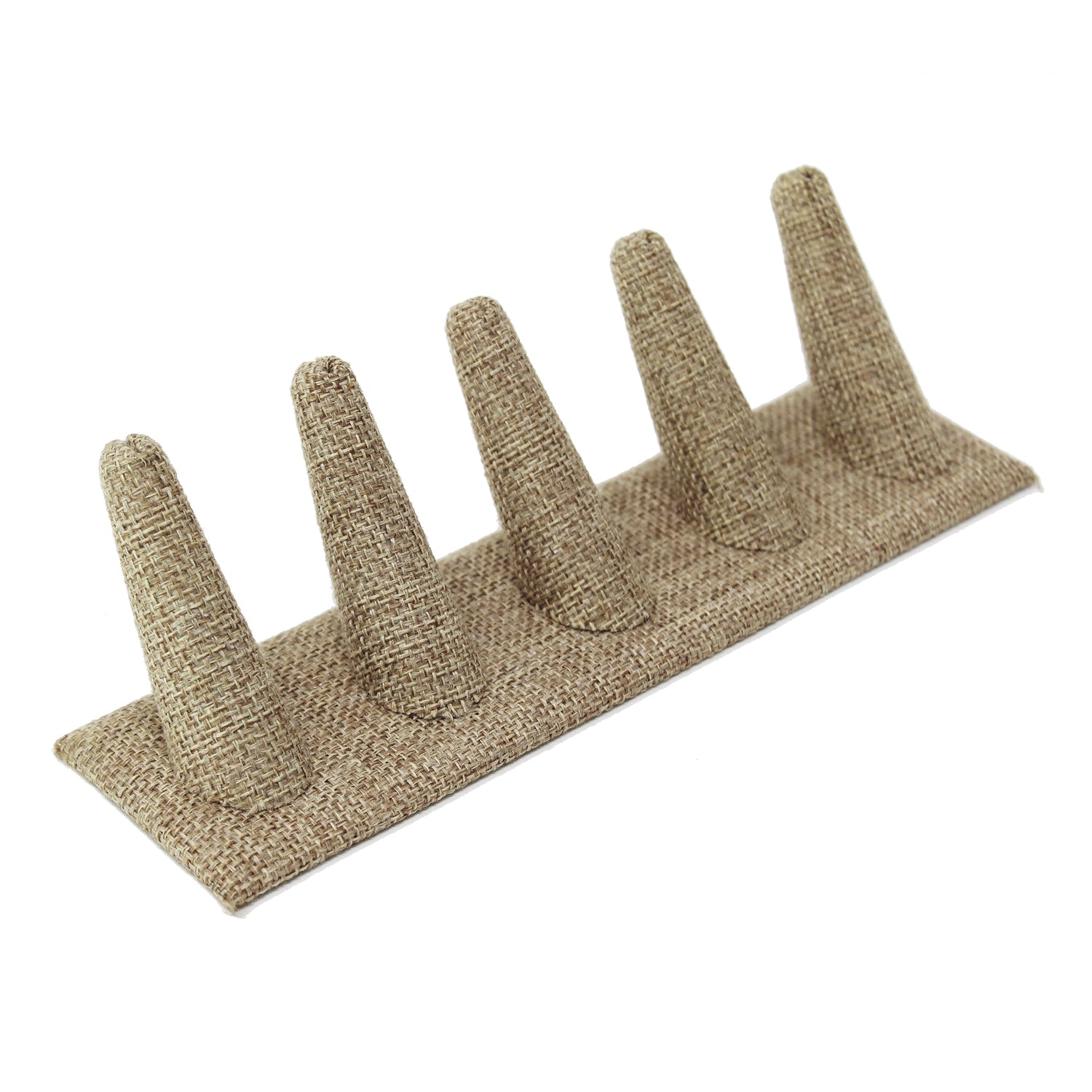 #RD-2455N-N3 Linen Ring Display, 5 Fingers