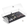#TRJ2656L-93-1 Lockable Acrylic Display Case with Removable Black Luxurious Velvet Jewelry Pad