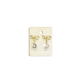 #WBX510 12 Pcs Set Natural Wood Earring Cards Earring Holders Wooden Earring Display Cards Bulk Earring Cards Hanging Earring Cards