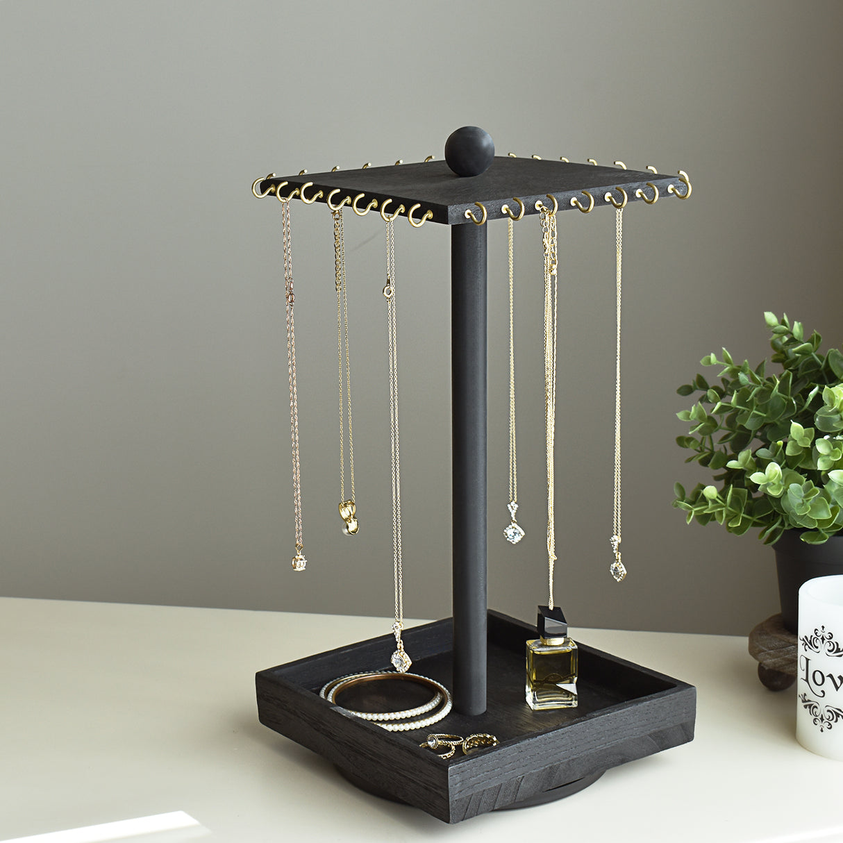 #WD2627 Rotating jewelry organizer