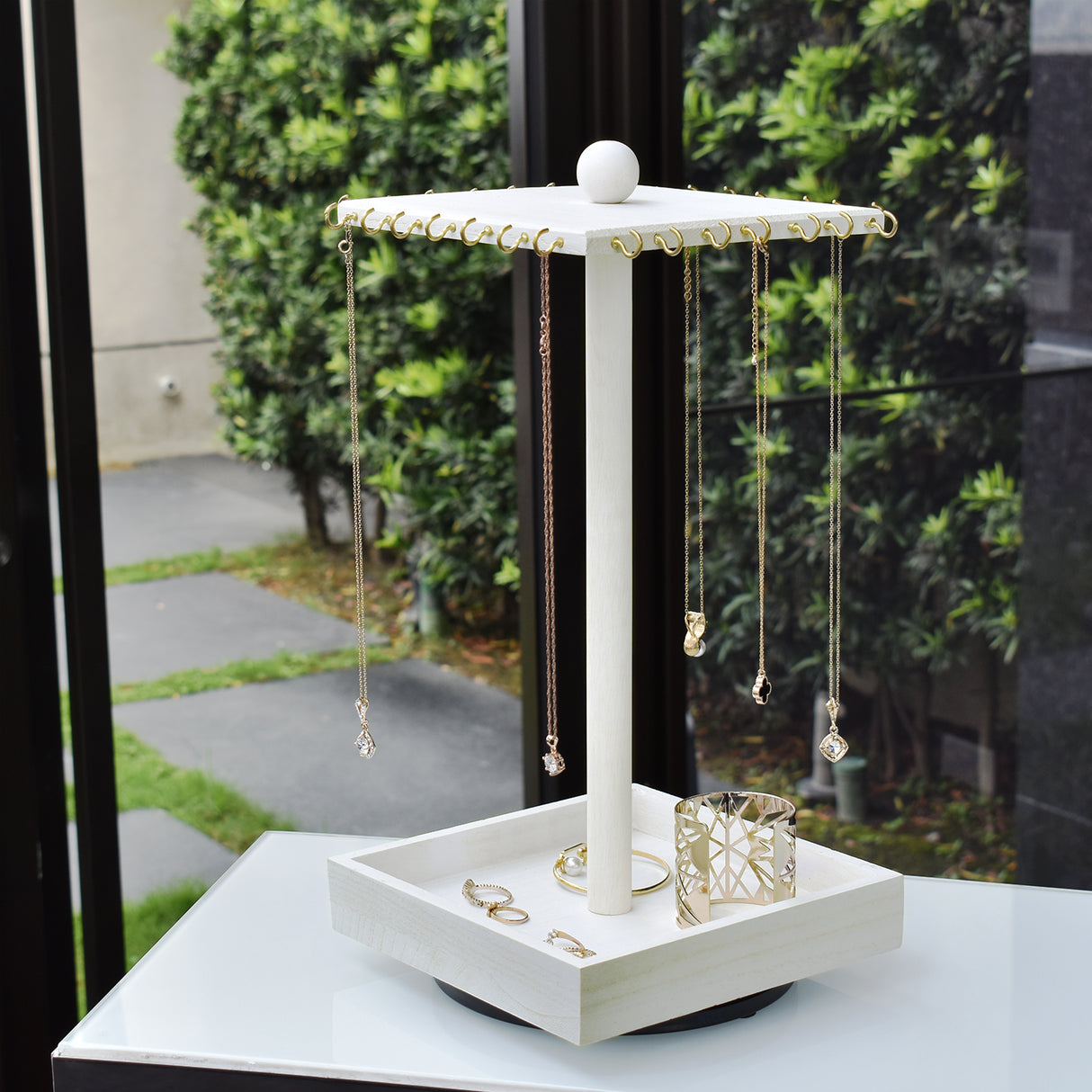 #WD2627 Rotating jewelry organizer