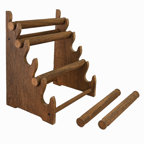 #WD3805-BR Antique Wooden 5 Tier Bracelet Display Rack