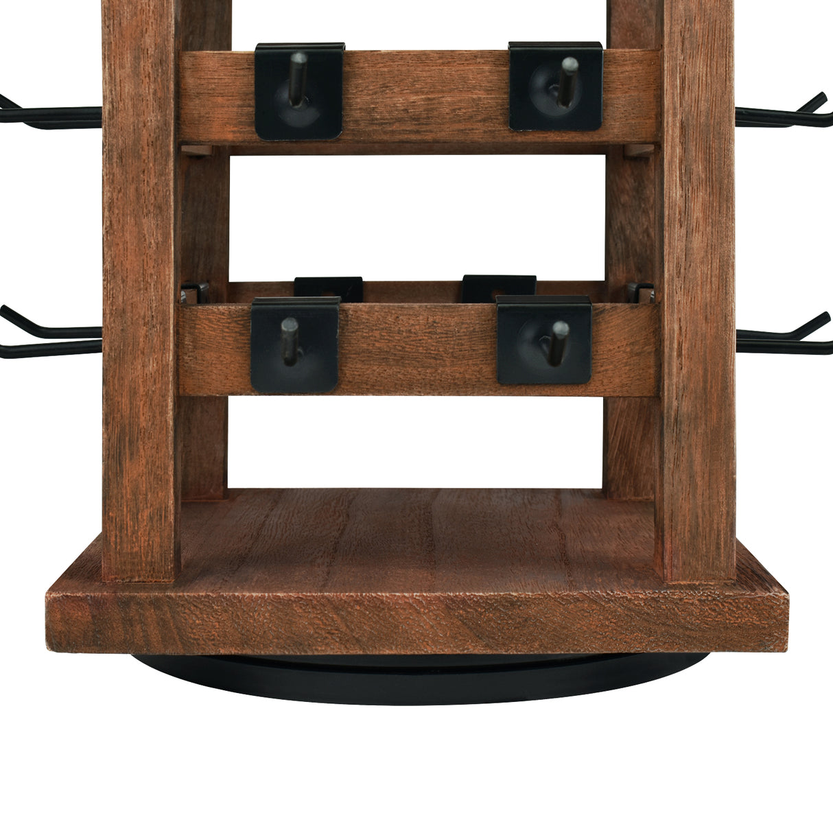 #WD4020 Wood Rotating Jewelry Storage Earrings Display