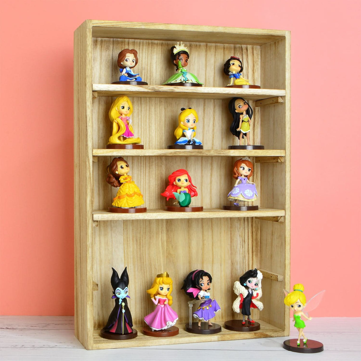 #WD5063 5-Shelf Wall-Mounted Freestanding Wooden display rack