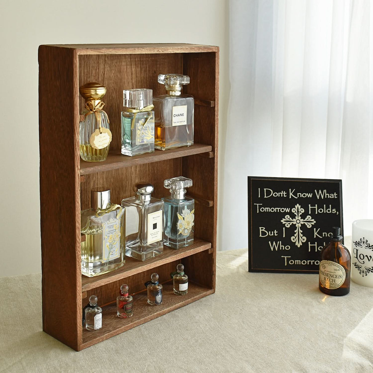 #WD5063 5-Shelf Wall-Mounted Freestanding Wooden display rack