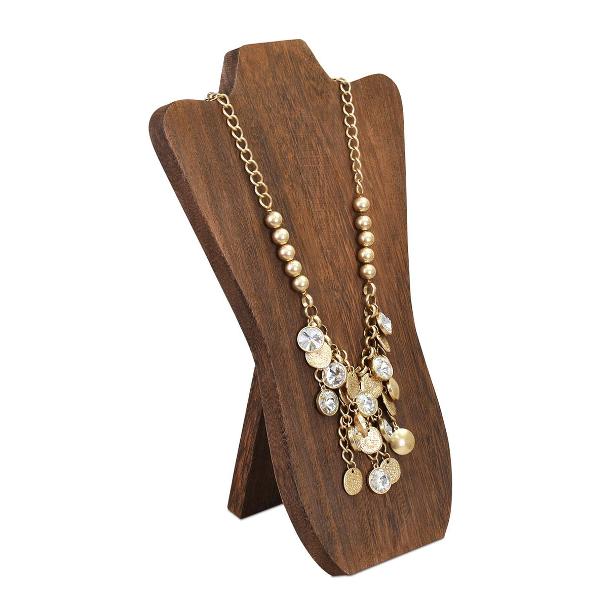 #WD67-3 Foldable Wooden Easel Necklace Display