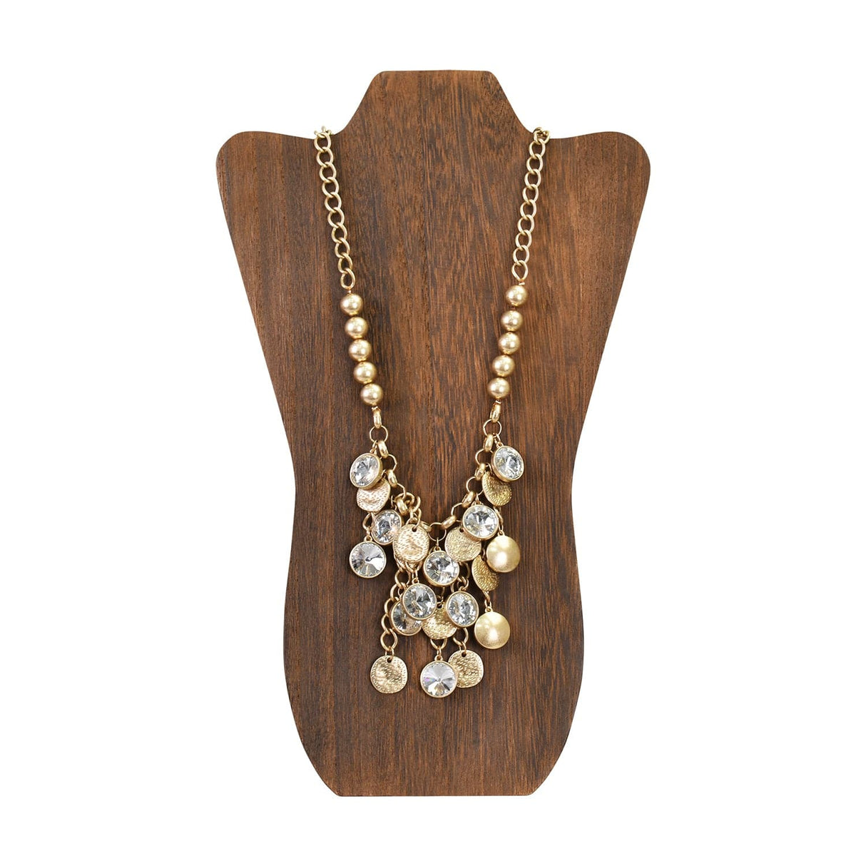 #WD67-3 Foldable Wooden Easel Necklace Display