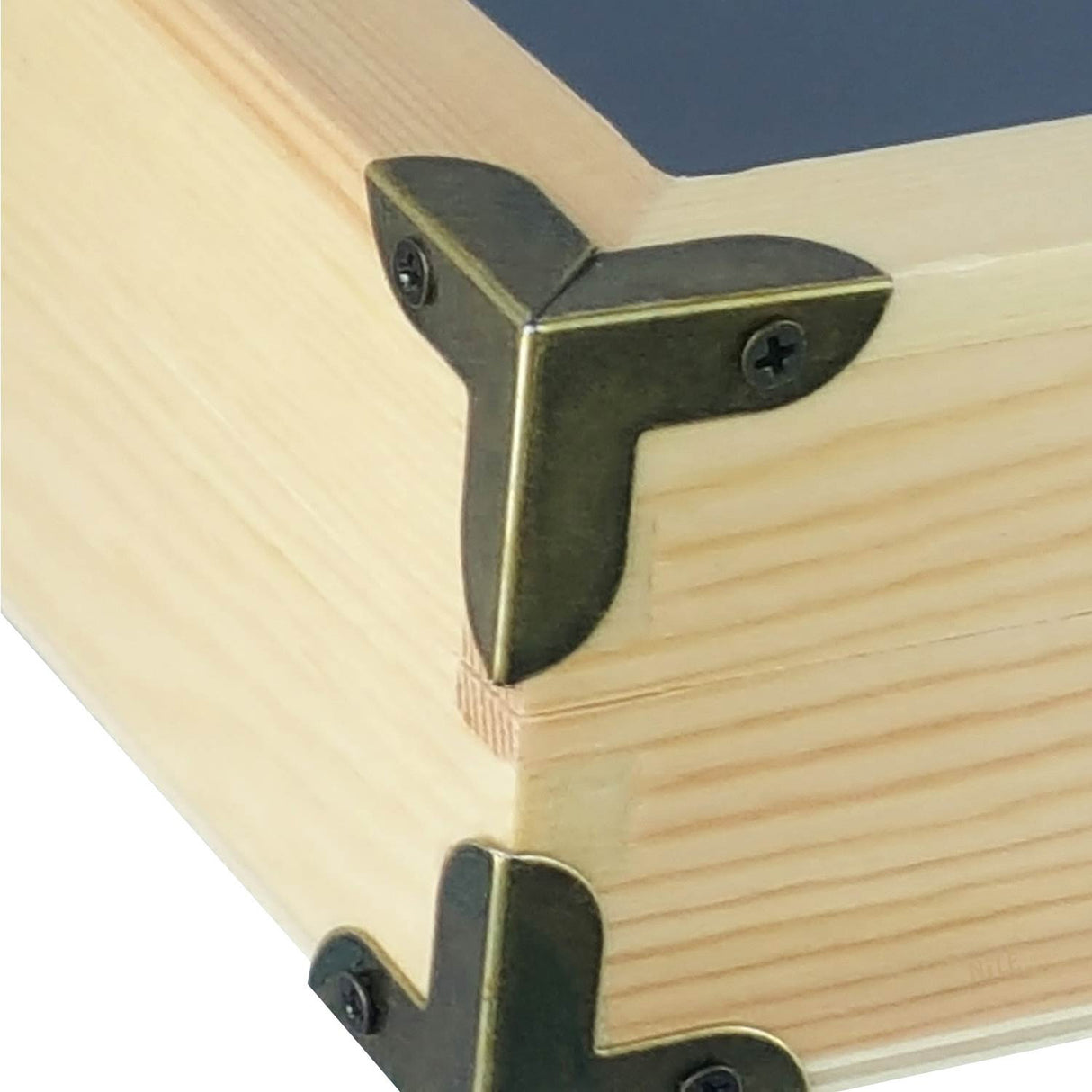 #WD75C Natural Wooden Glass Top Jewelry Display Case