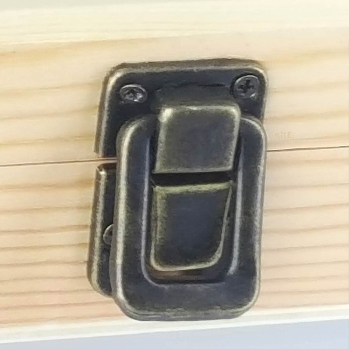 #WD75C Natural Wooden Glass Top Jewelry Display Case