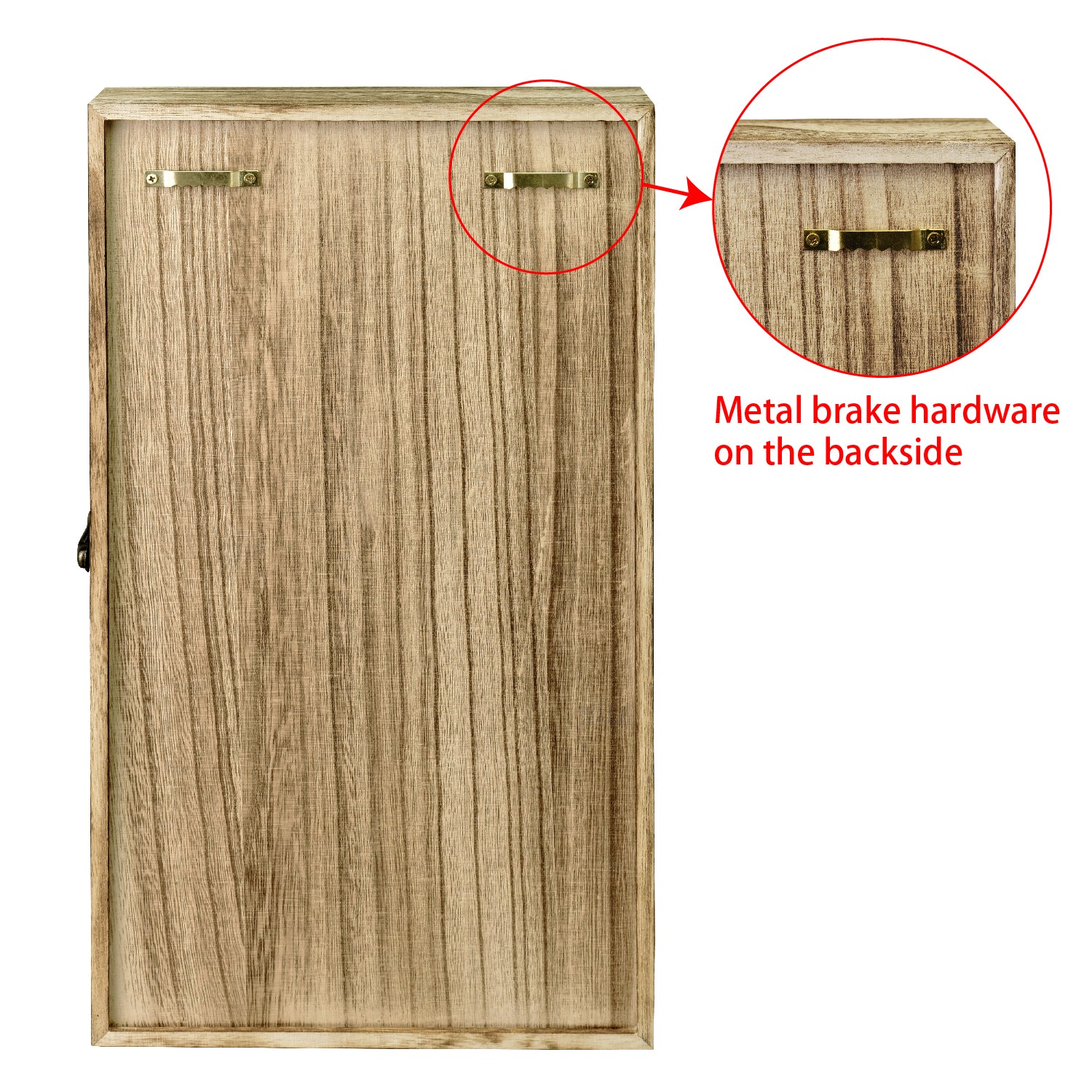 #WD8620 Hanging Wooden Display Case Hinged Glass Front Door