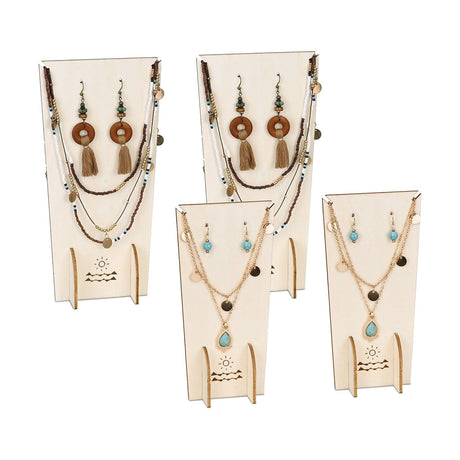 #WDJ3027OK 4 Pcs Set Jewelry Display Stand, Necklace Earring Holder Stand