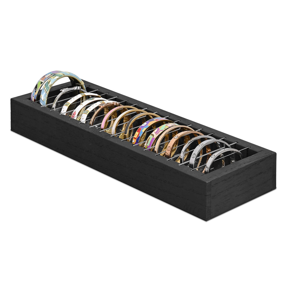 #WDJ3314BK Bracelet And Bangle Holder, Jewelry Display Tray, Bracelet Tray