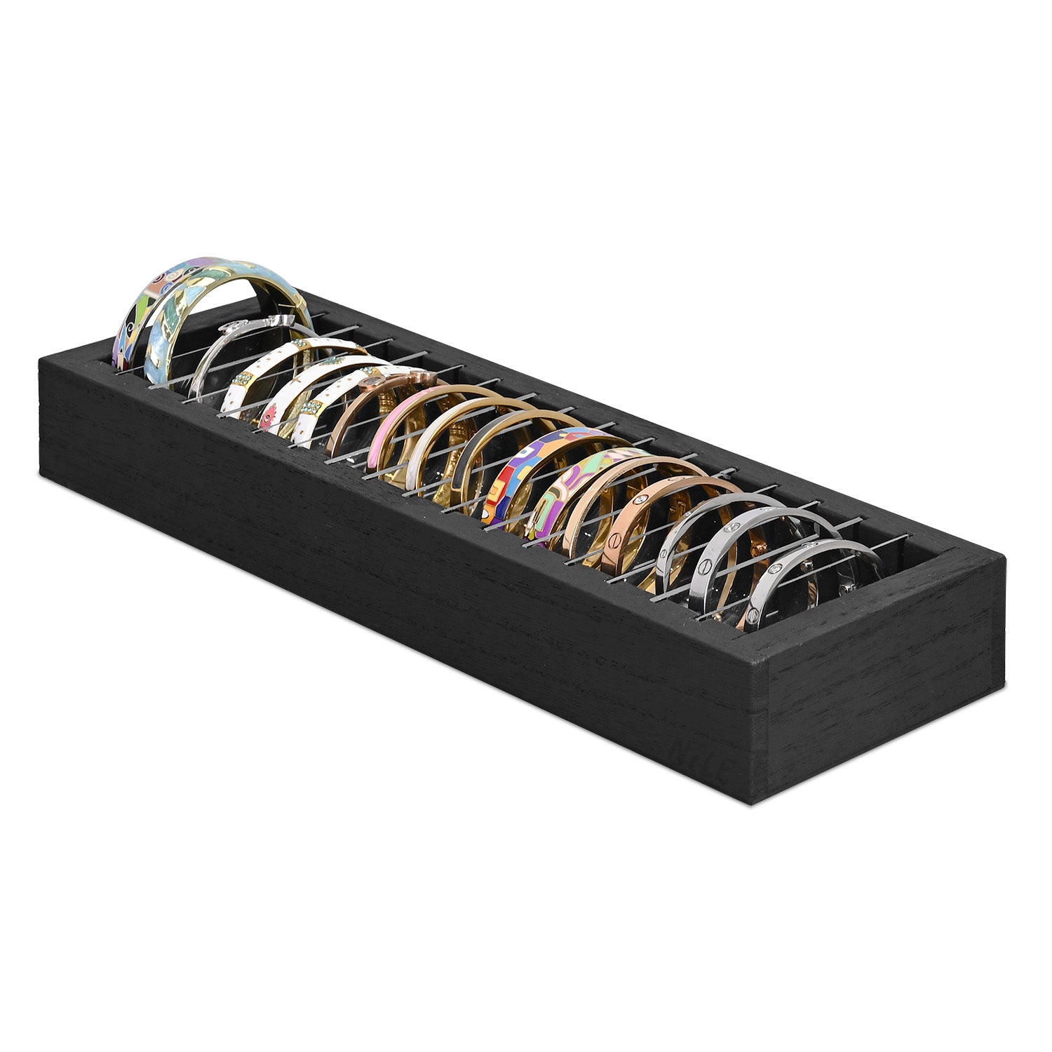 #WDJ3314BK Bracelet And Bangle Holder, Jewelry Display Tray, Bracelet Tray