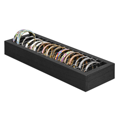 #WDJ3314BK Bracelet And Bangle Holder, Jewelry Display Tray, Bracelet Tray