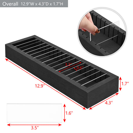#WDJ3314BK Bracelet And Bangle Holder, Jewelry Display Tray, Bracelet Tray