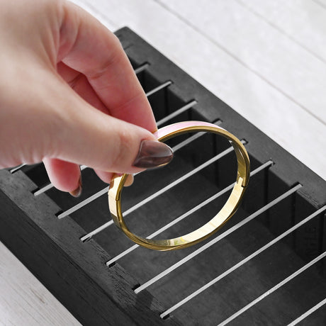 #WDJ3314BK Bracelet And Bangle Holder, Jewelry Display Tray, Bracelet Tray