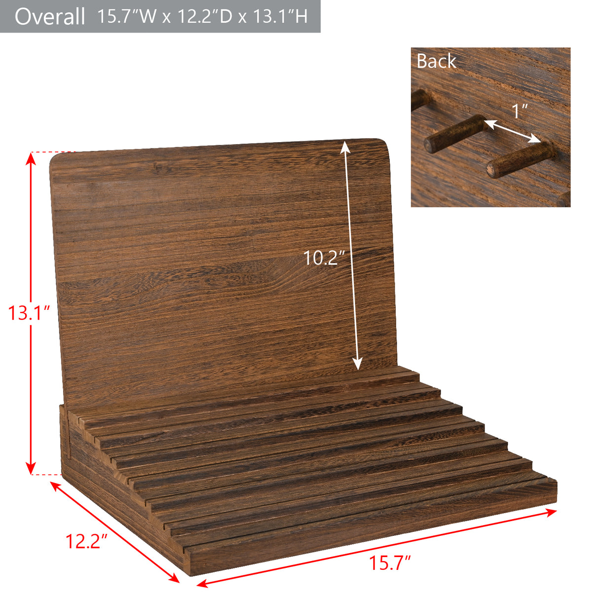 Wooden Jewelry Display Stand, Earrings Holder, Necklace Organizer