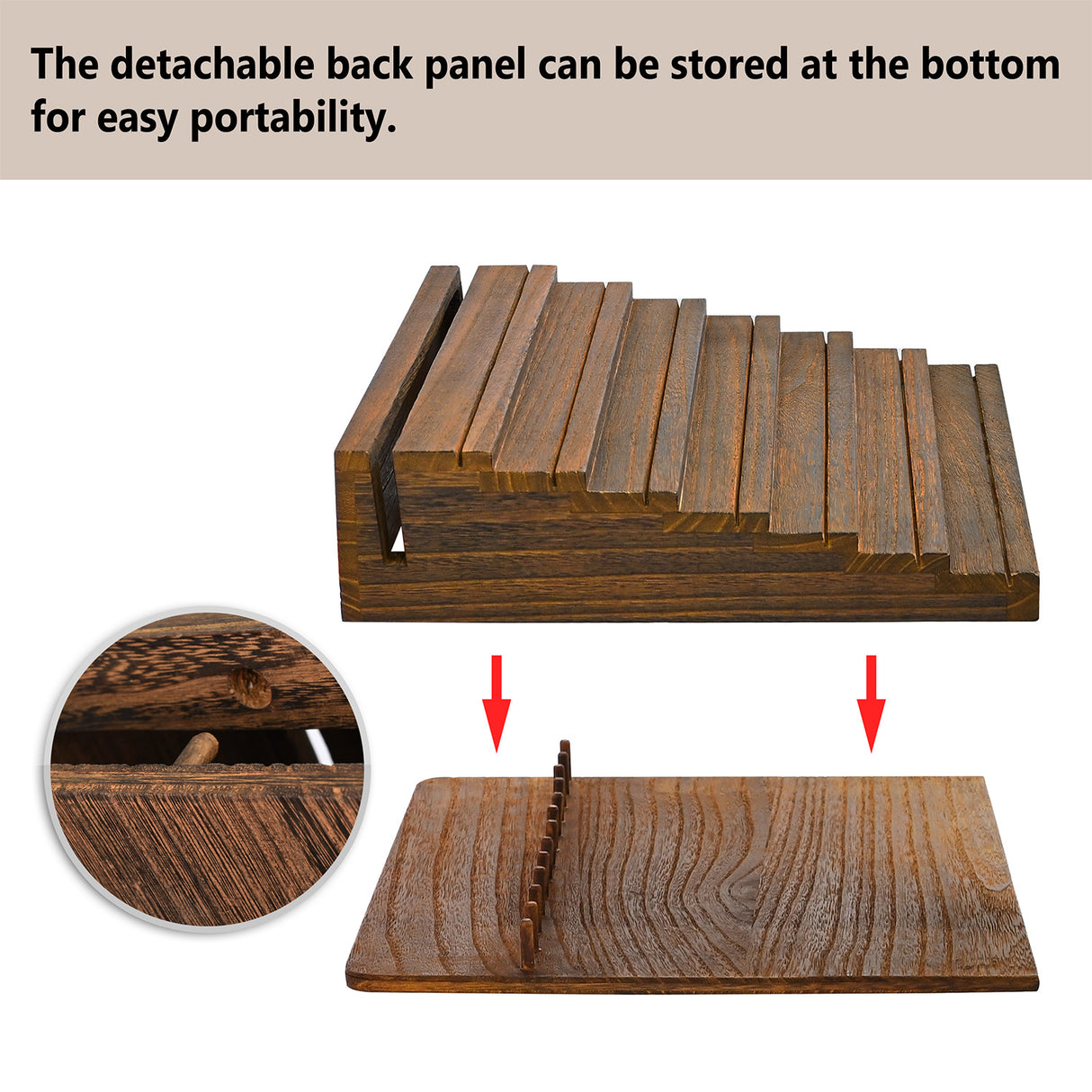 Wooden Jewelry Display Stand, Earrings Holder, Necklace Organizer