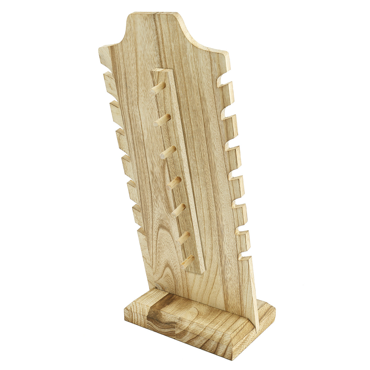 #WDN68X2 Wooden Freestanding Necklace Display Stand