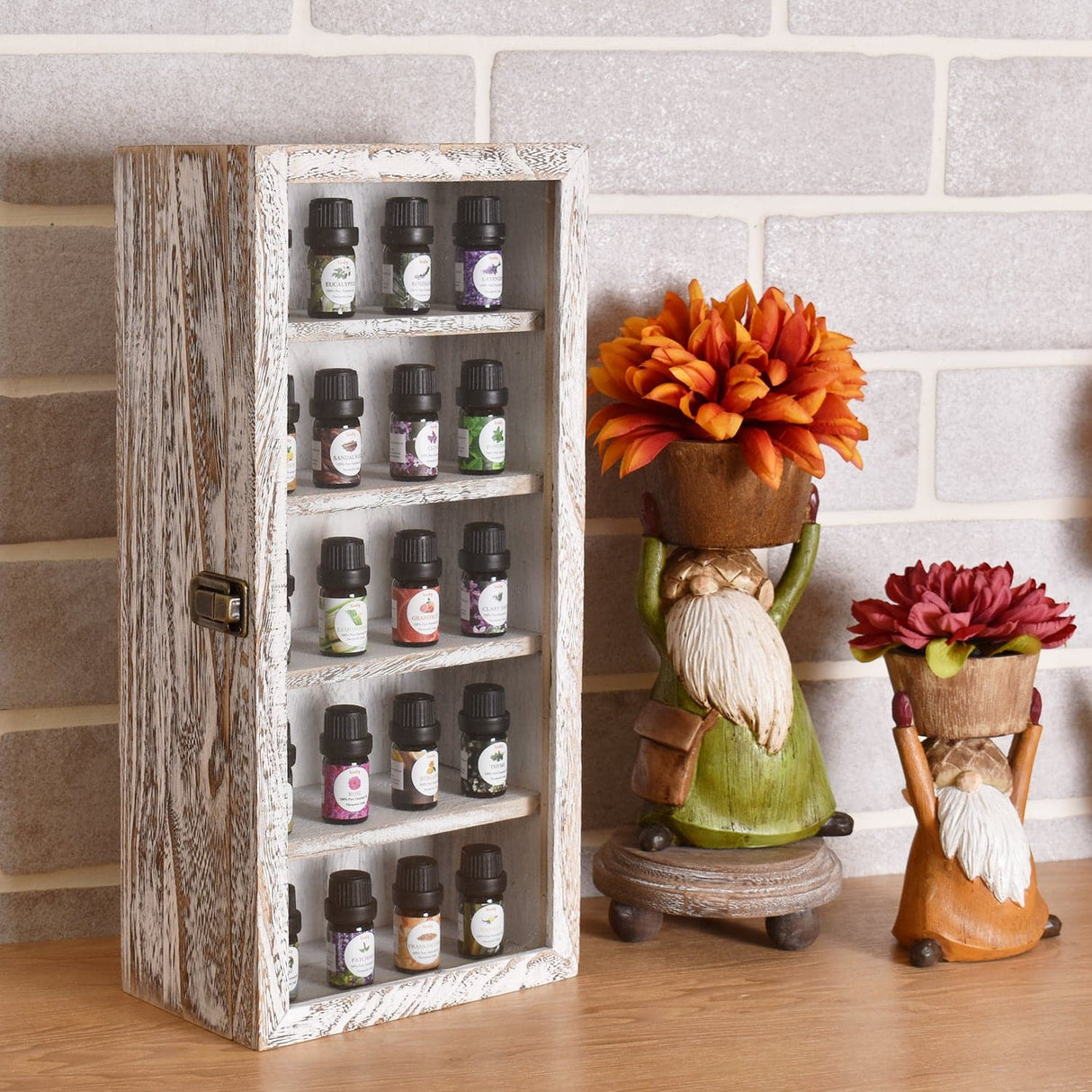 #WDP1319-A 5-Tier Wall Mounted Wooden Display Case