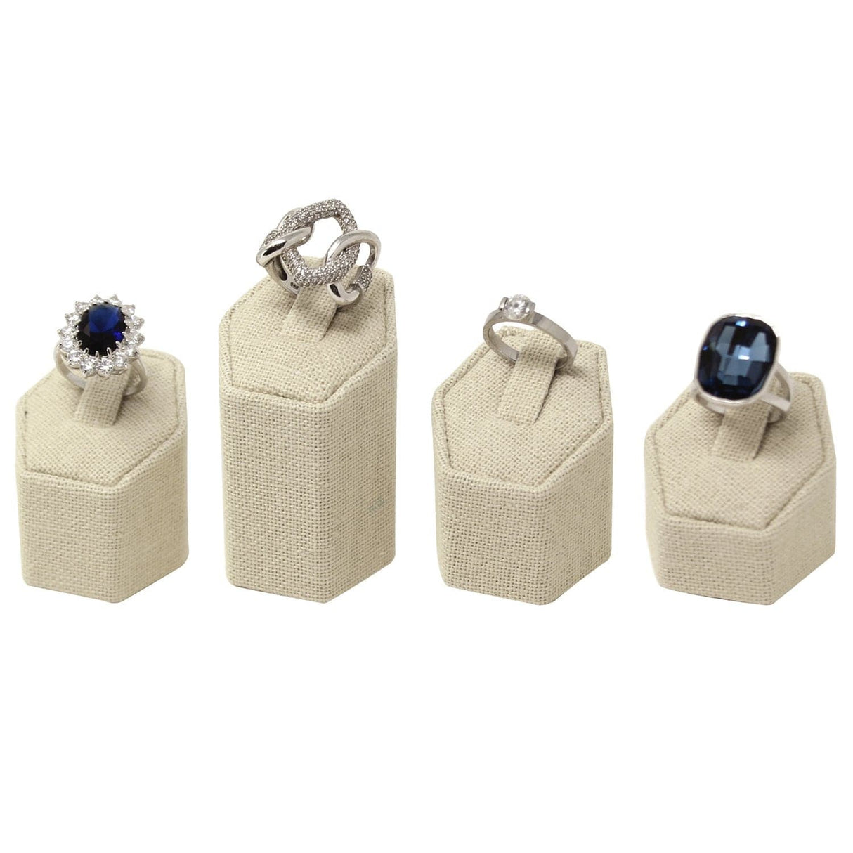 #201N (LE) Linen Ring Pedestals Displays Set