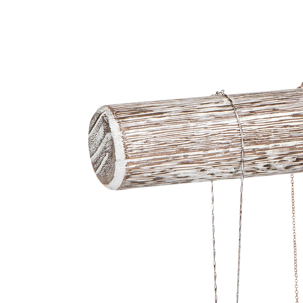 #219-1BW-ATWH Wooden T-Bar Display,Antique White Color