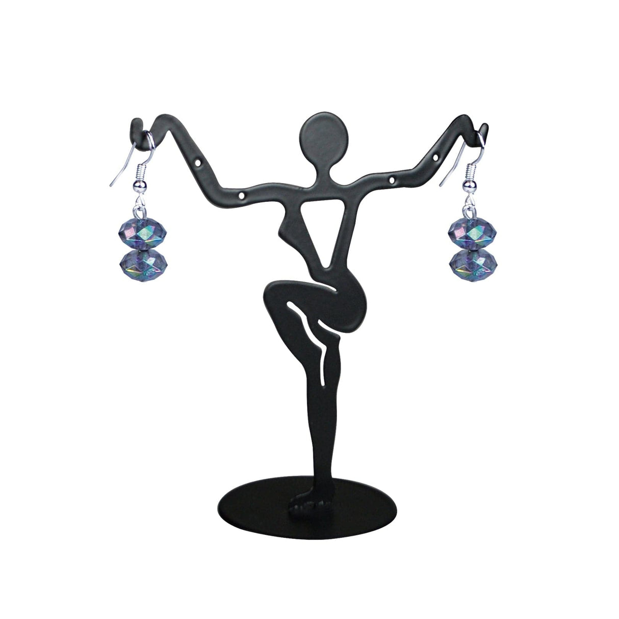 #251-111 (BK) Small Dancer Earring Stand (BK)- 3 3/8" x 3 1/4"H
