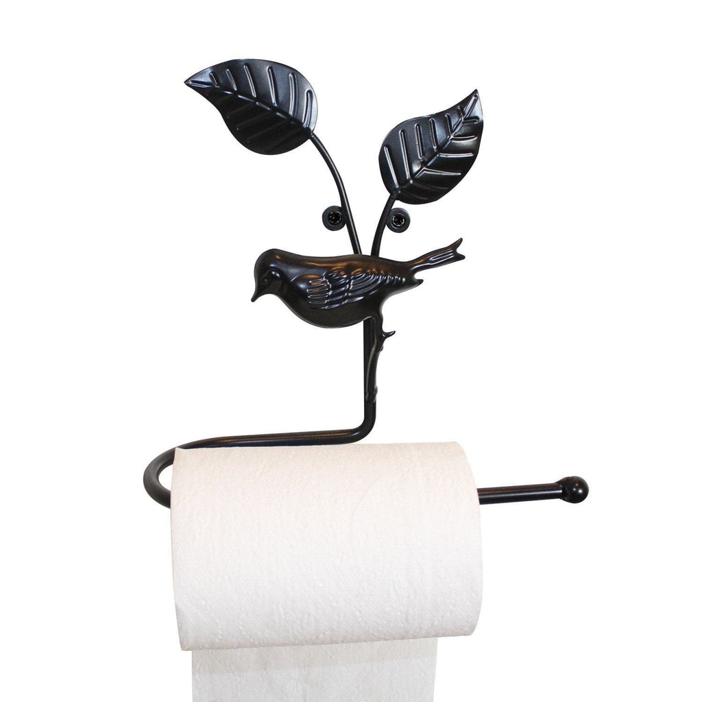 HOMC6001 Home Decor Bathroom Black Metal Wire Wall Rack