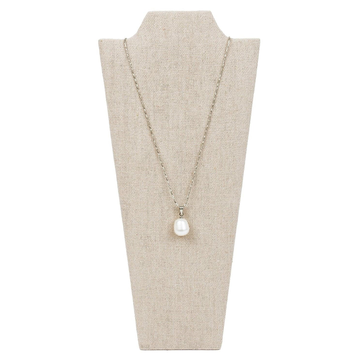 Necklace Stand Holder, Tan Linen