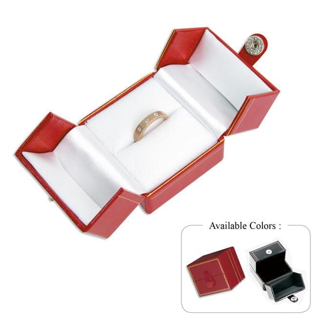 Leatherette Small Ring Box-Nile Corp