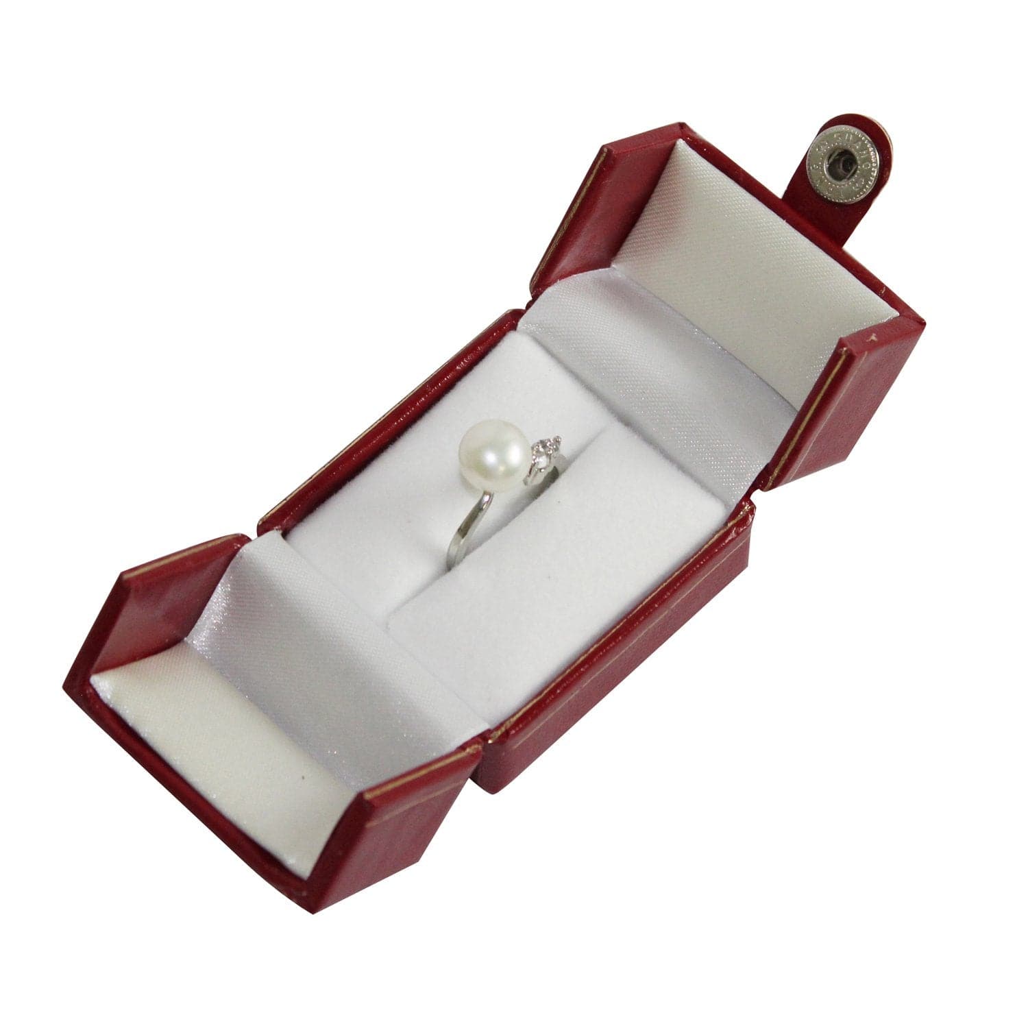 Leatherette Small Ring Box-Nile Corp
