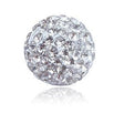 Rhinestone Pave Polymer Clay Ball Bead 10mm-Nile Corp