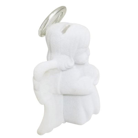#BX4162 Flocked Plastic Jewelry Box Angel