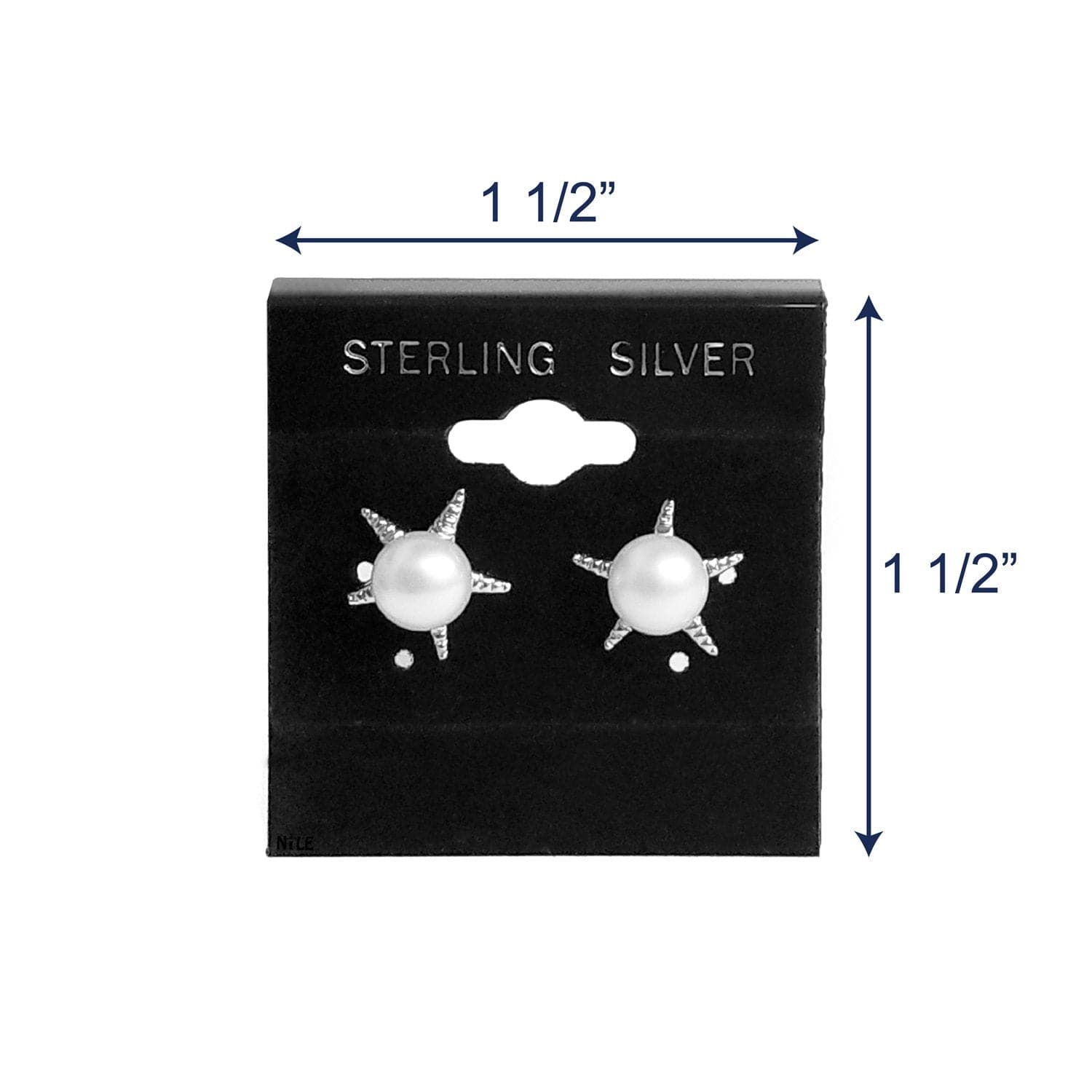 Hanging Earring Card with Sterling Silver-Nile Corp