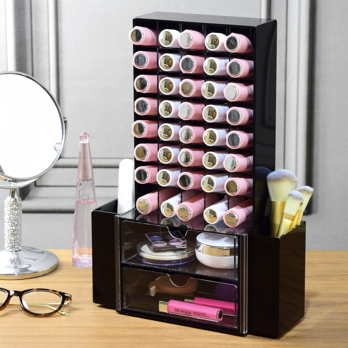 All in 1 Premium Acrylic Cosmetic Organizer -Nile Corp