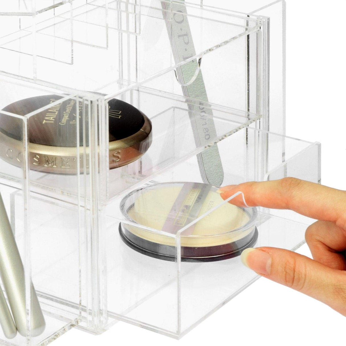 All in 1 Premium Acrylic Cosmetic Organizer -Nile Corp