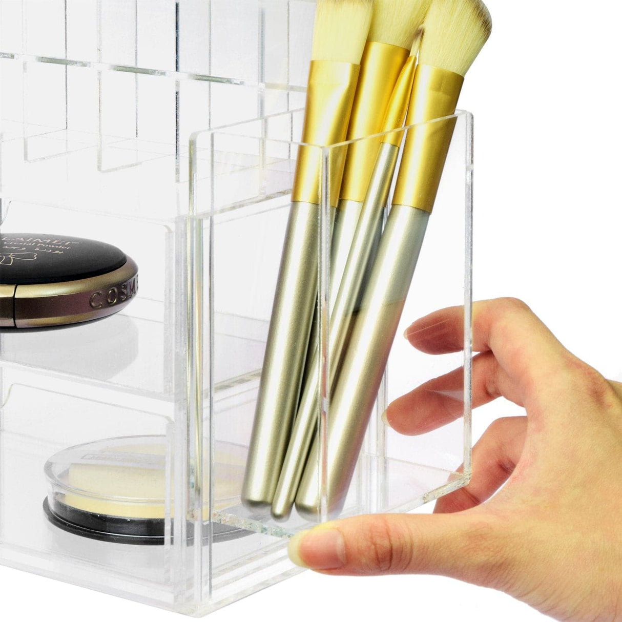 All in 1 Premium Acrylic Cosmetic Organizer -Nile Corp