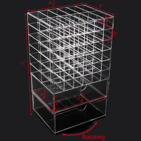 Premium Acrylic Rotating Makeup Organizer Tower-Nile Corp