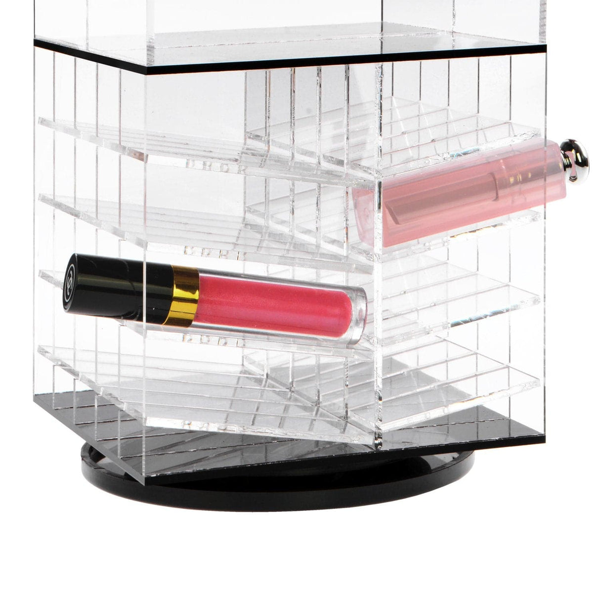 #COM6501 Princess Tiara Design Acrylic Rotating Makeup Organizer