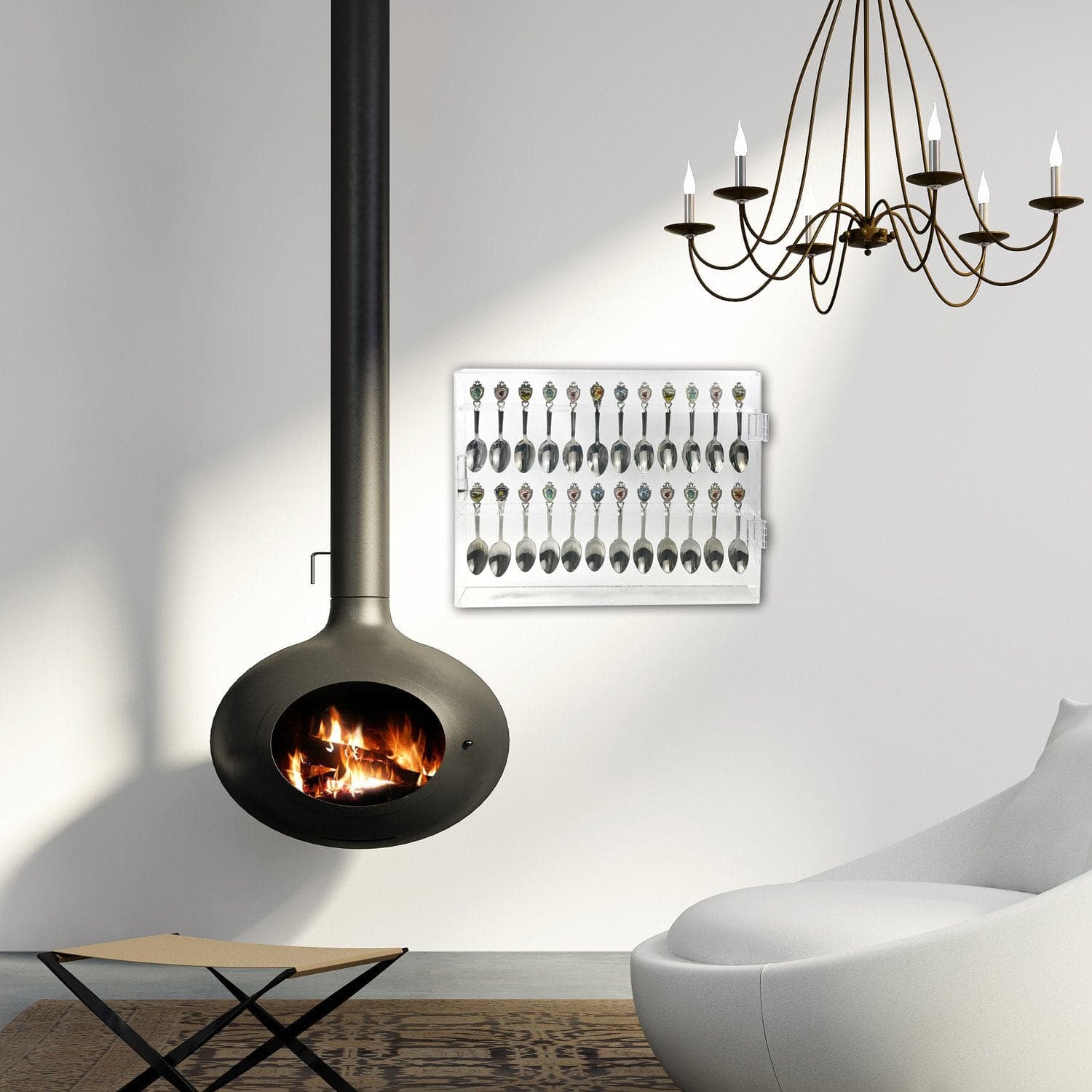 #COT1730 Premium Acrylic Souvenir Tea Spoon Display Case