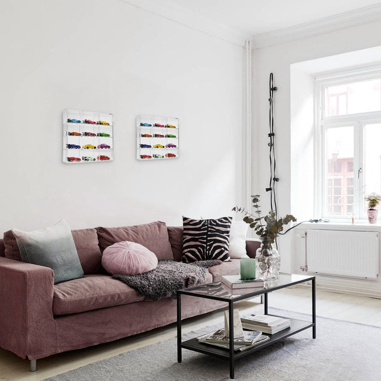 #COT1734 Mountable 12 Compartments Display Case Cabinet Stand