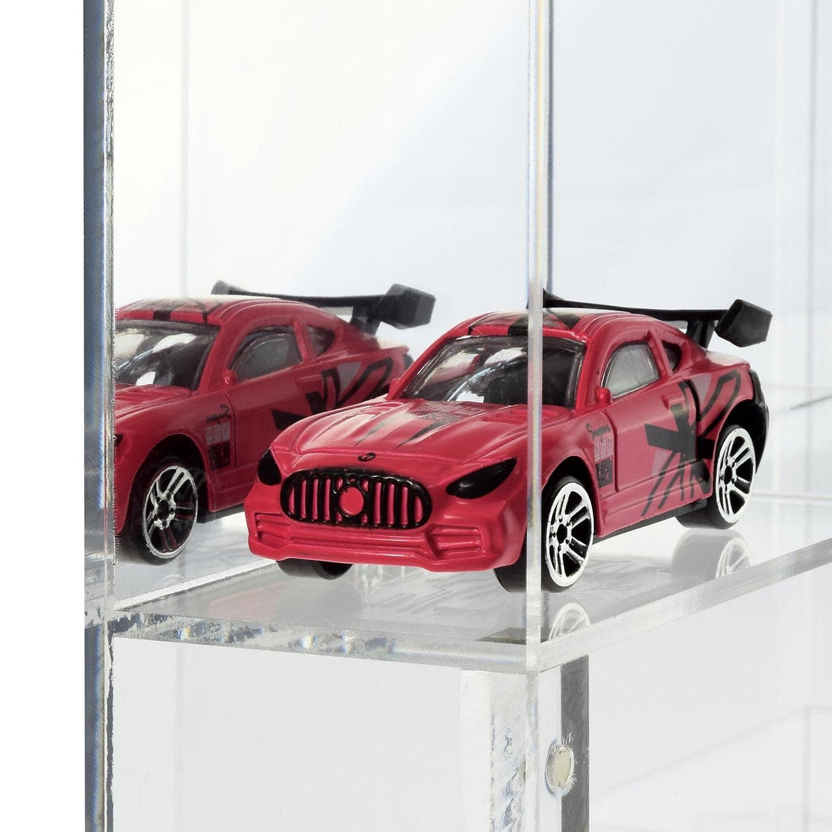 #COT1834 Mountable 12 Compartments Display case  with Mirrored Back
