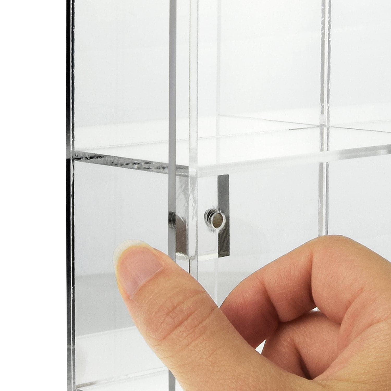 #COT1834 Mountable 12 Compartments Display case  with Mirrored Back