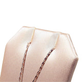 #ED-2143-S50 Champagne Pink Leatherette Necklace and Pendant Holder