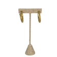 Medium "T" Shape Earring Stand Burlap Linen-Nile Corp